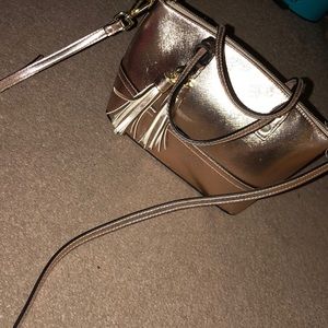 Rose gold crossbody